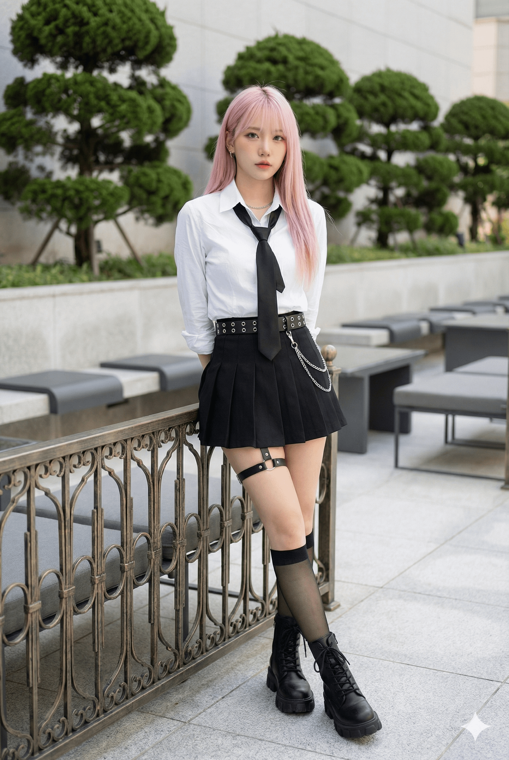 Korean Restaurant Busan Alt School Uniform Fashion Editorial