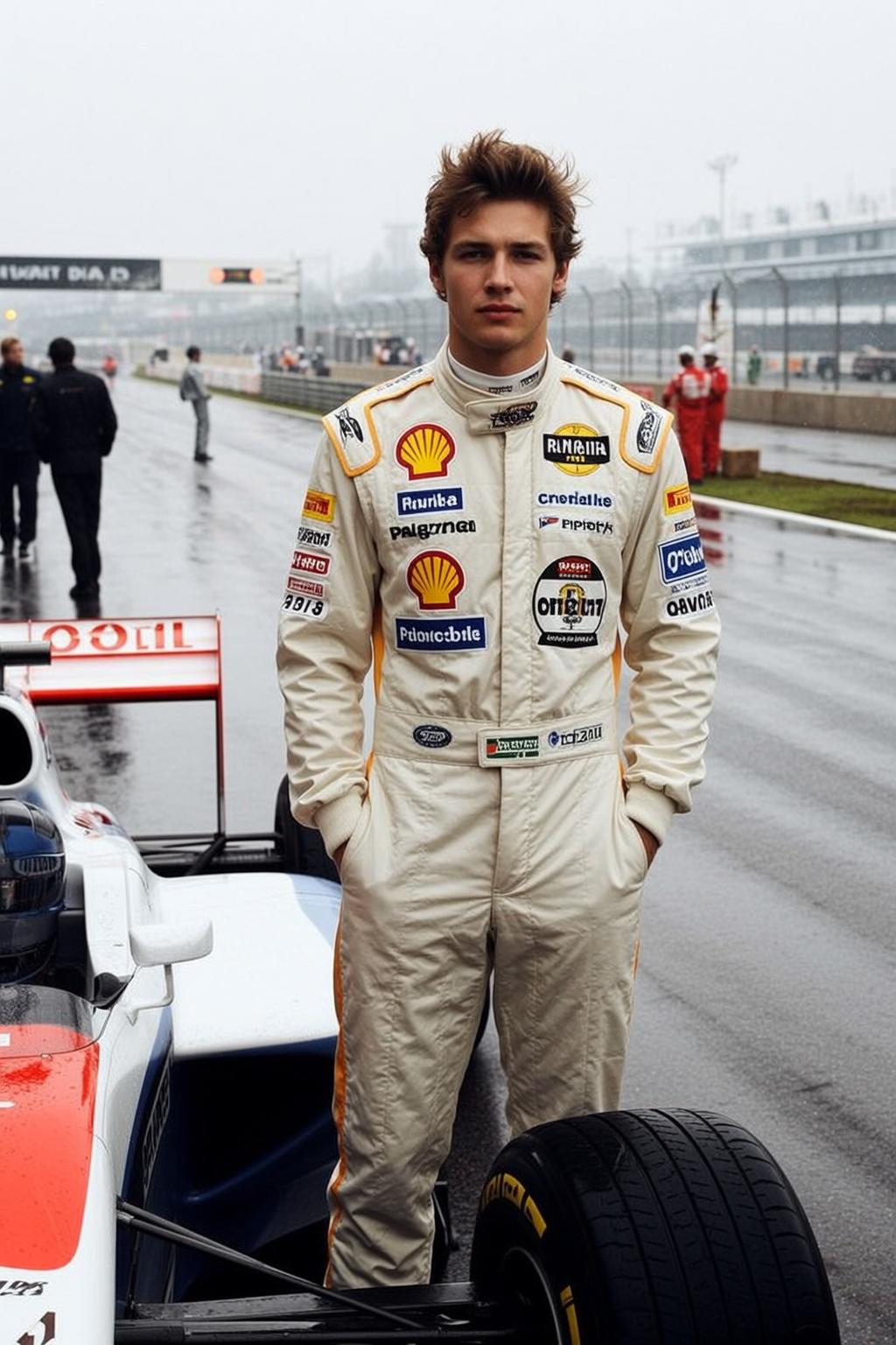 White Racing Suit Pit Lane reference photo