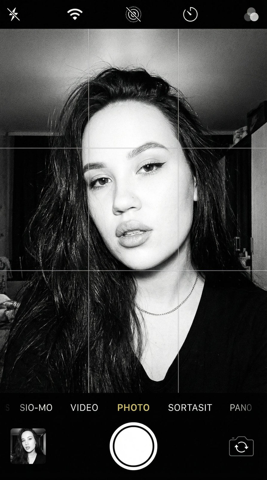 Iphone Camera Ui Selfie Y2k Film Grain