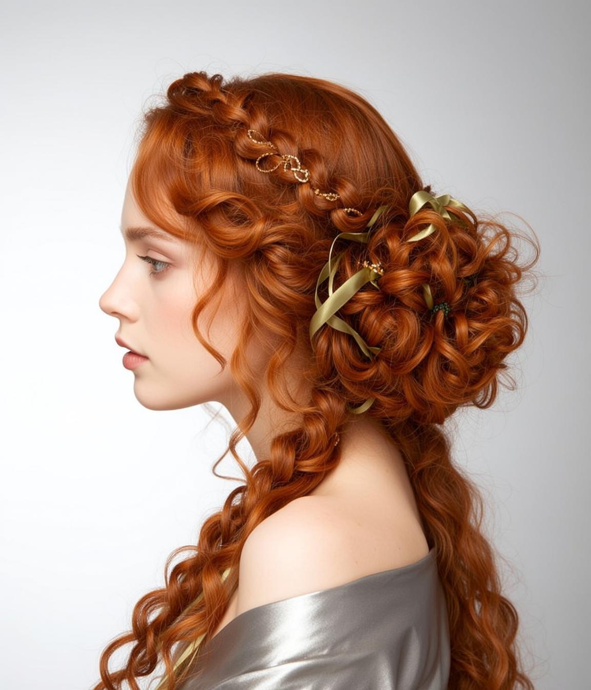 Silver Draped Profile Studio Look reference photo