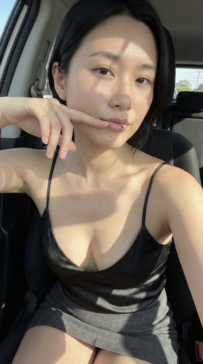 Car Passenger Seat Harsh Sunlight Stripes Candid Realism
