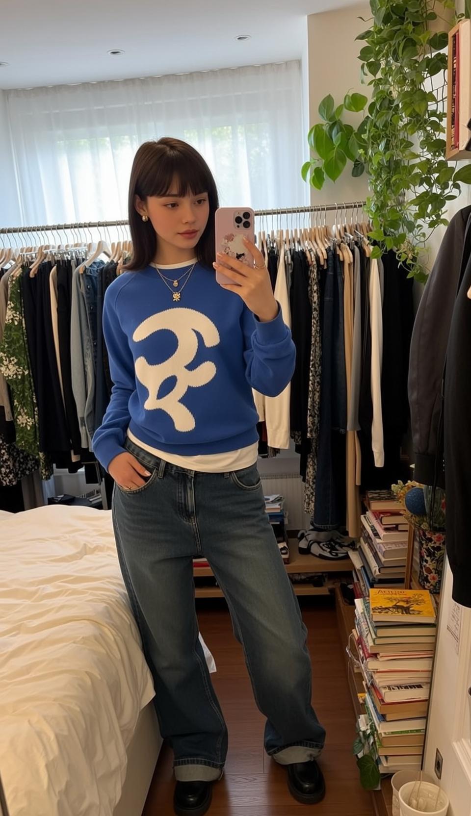 Y2k Young Dark Brown Straight Bangs Fair reference photo