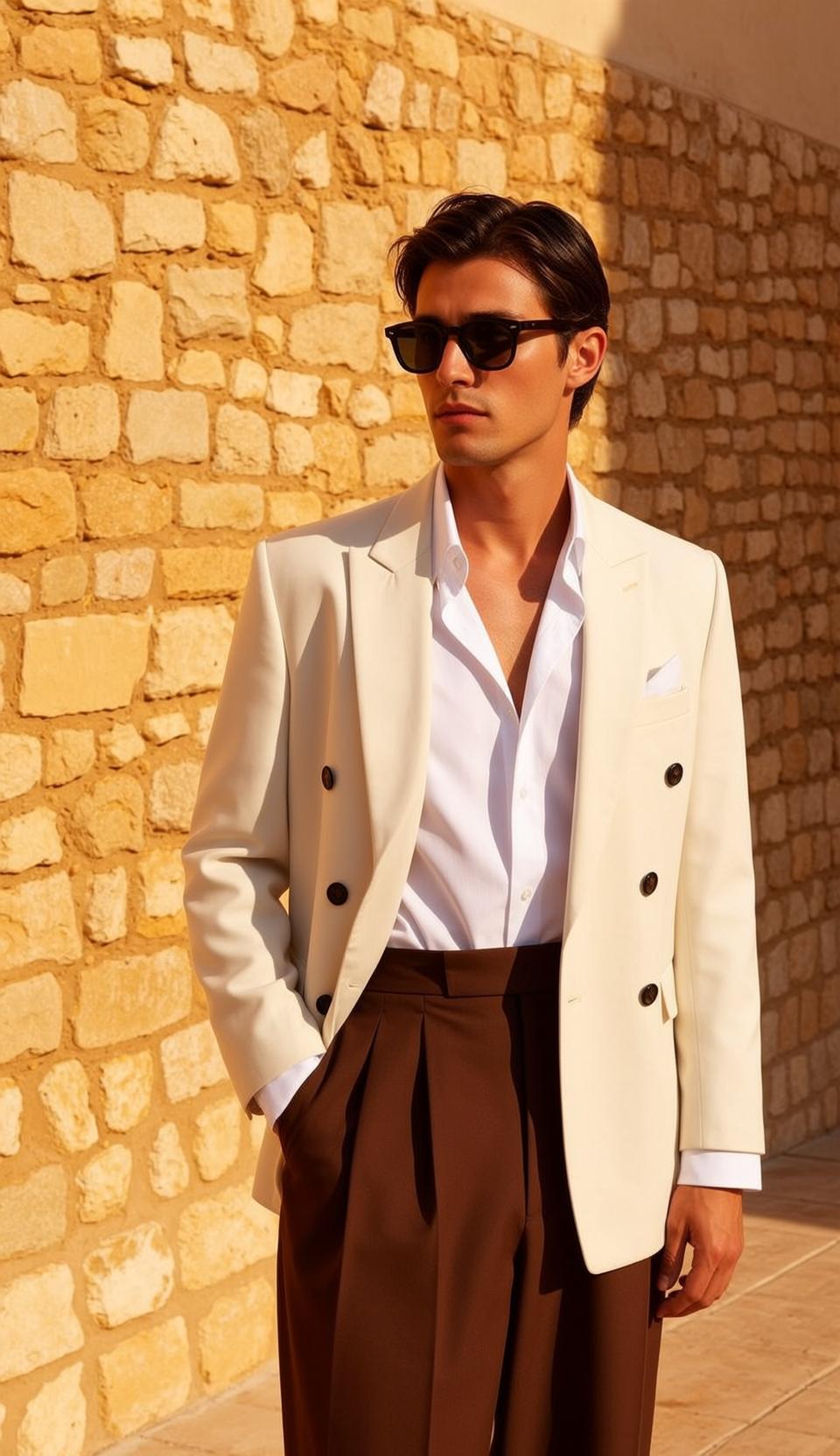 Cream Blazer Mediterranean Style reference photo