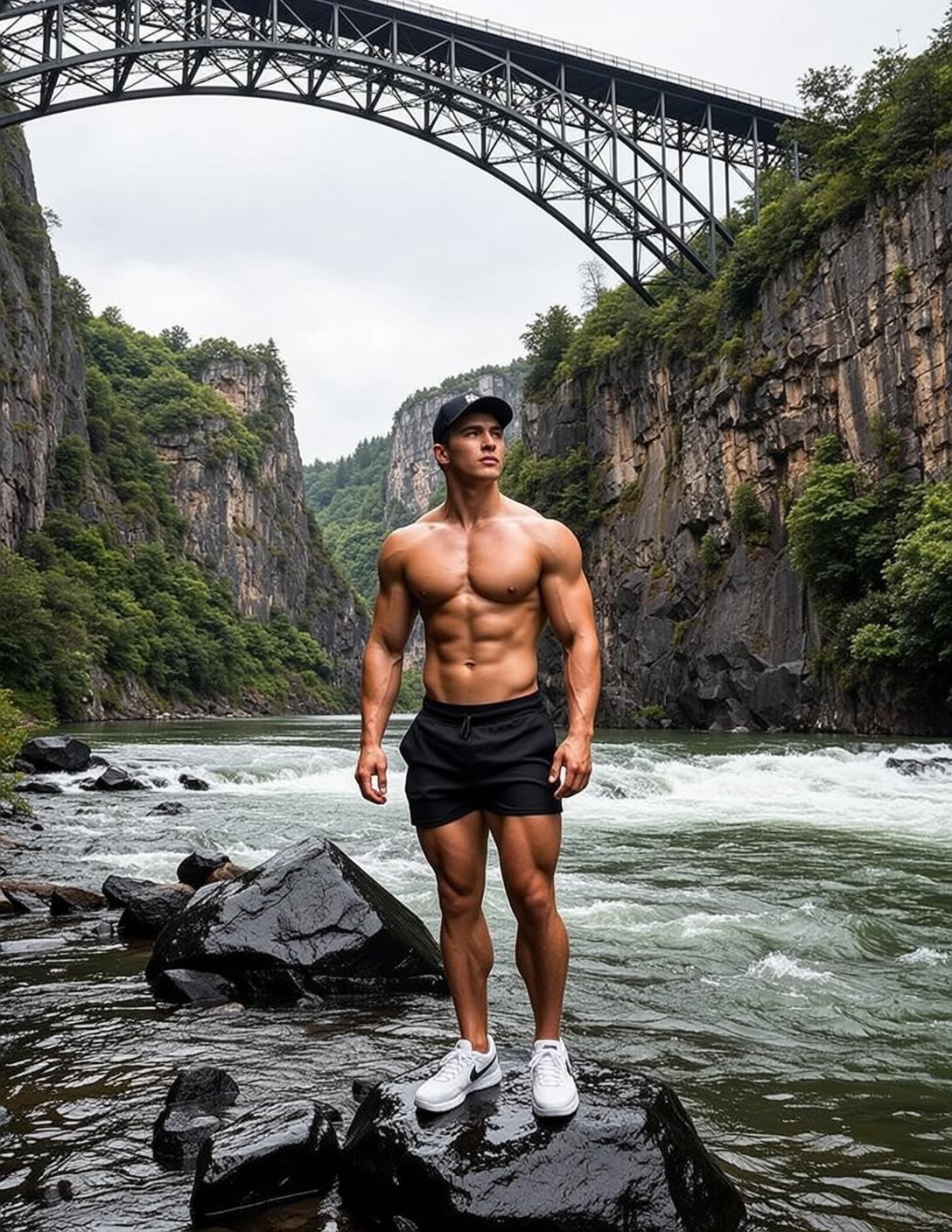 Canyon Riverbank Shoulder Turn reference photo