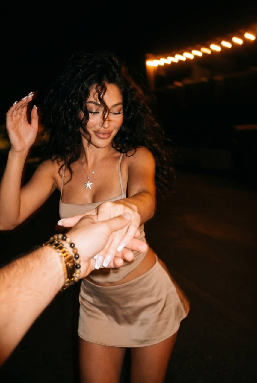Dancing Outdoors Night Candid Motion Blur