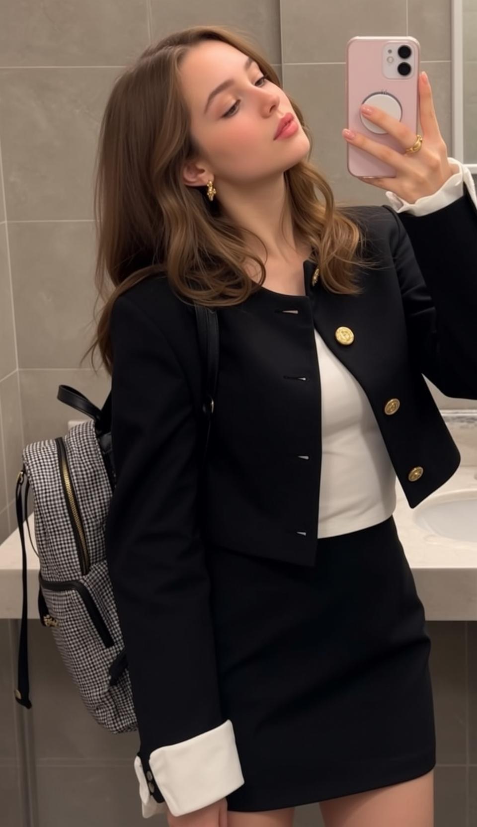 Explore Captured Medium Holding Pink Smartphone Her reference photo