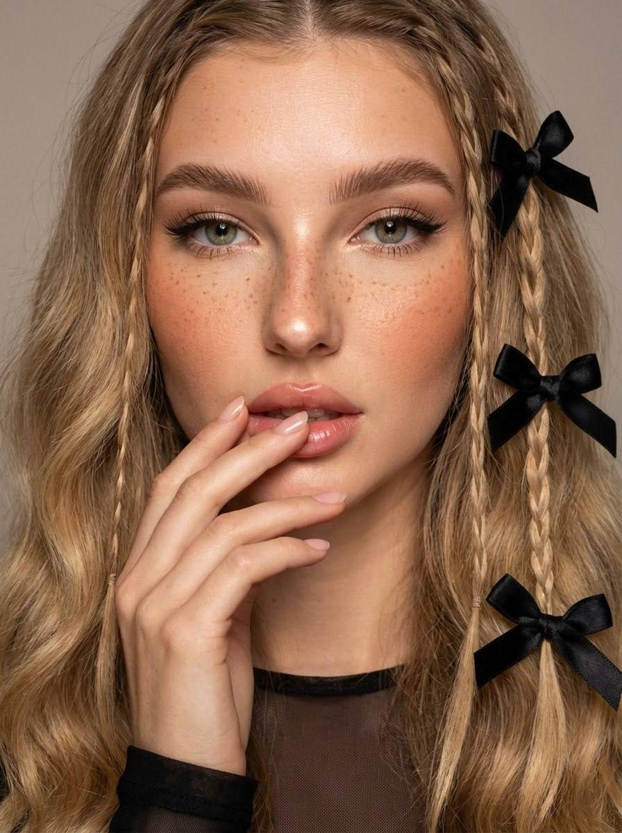 Realistic Soft Doll Glam Beauty Portrait