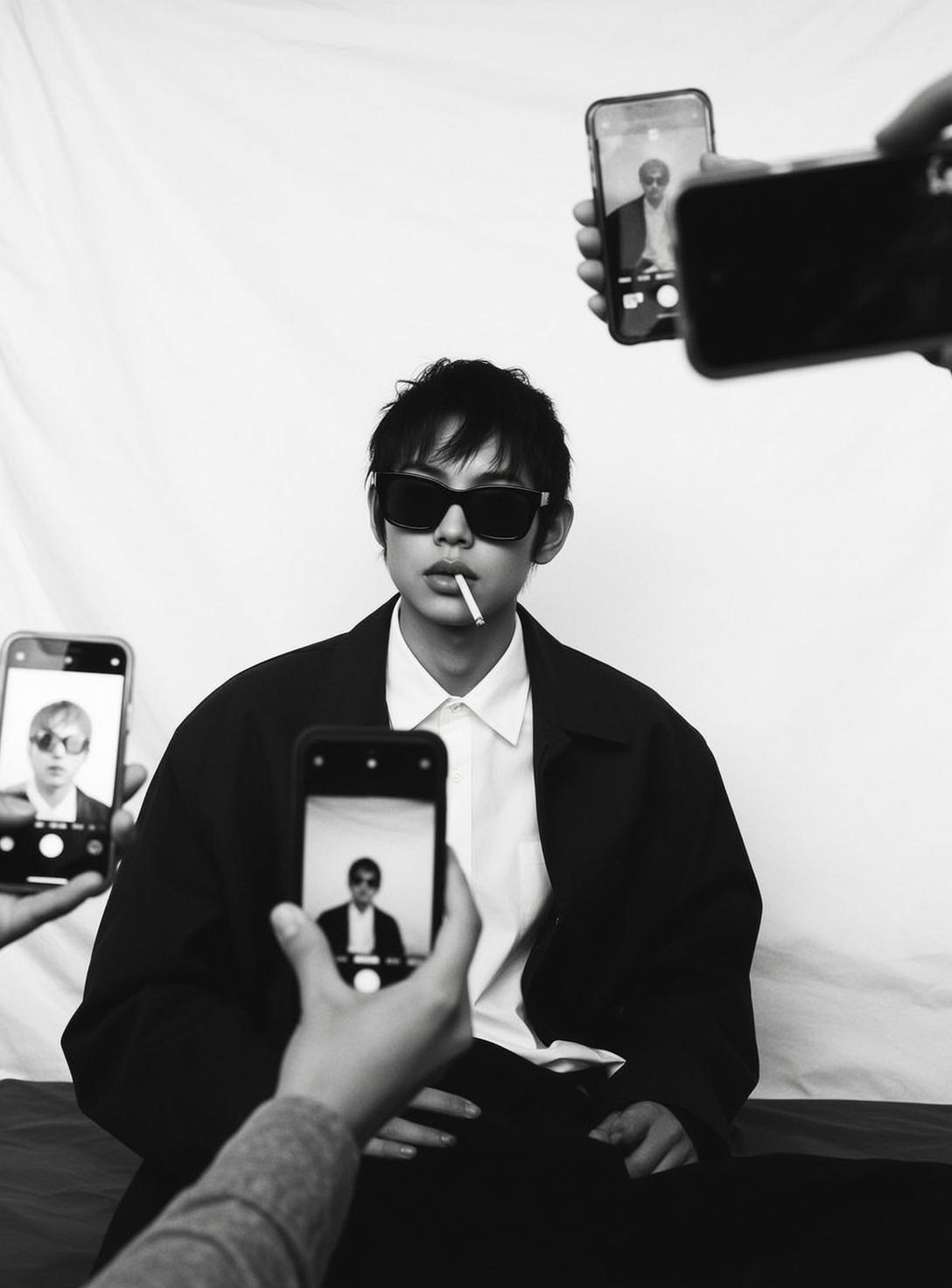 Studio Bed Cigarette Editorial reference photo