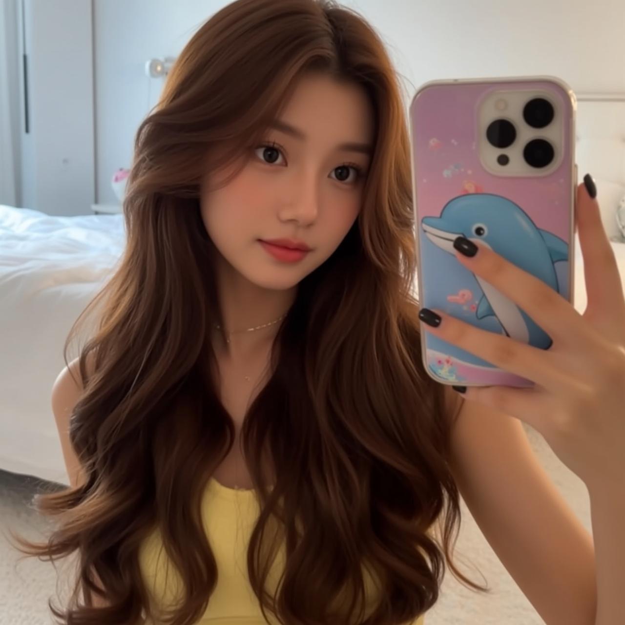 Explore Young Taking Selfie Holding Smartphone Her reference photo