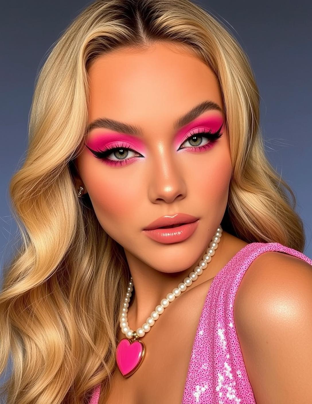 Makeup Posed Close-up Facing Slightly Left Her reference photo