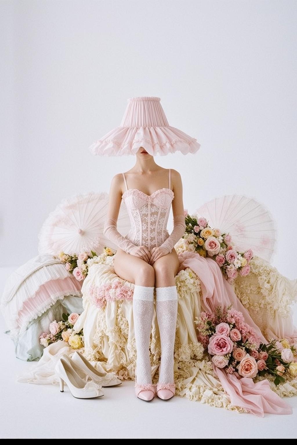 Balletcore Recreate This Scene Prompt Description Sitting reference photo