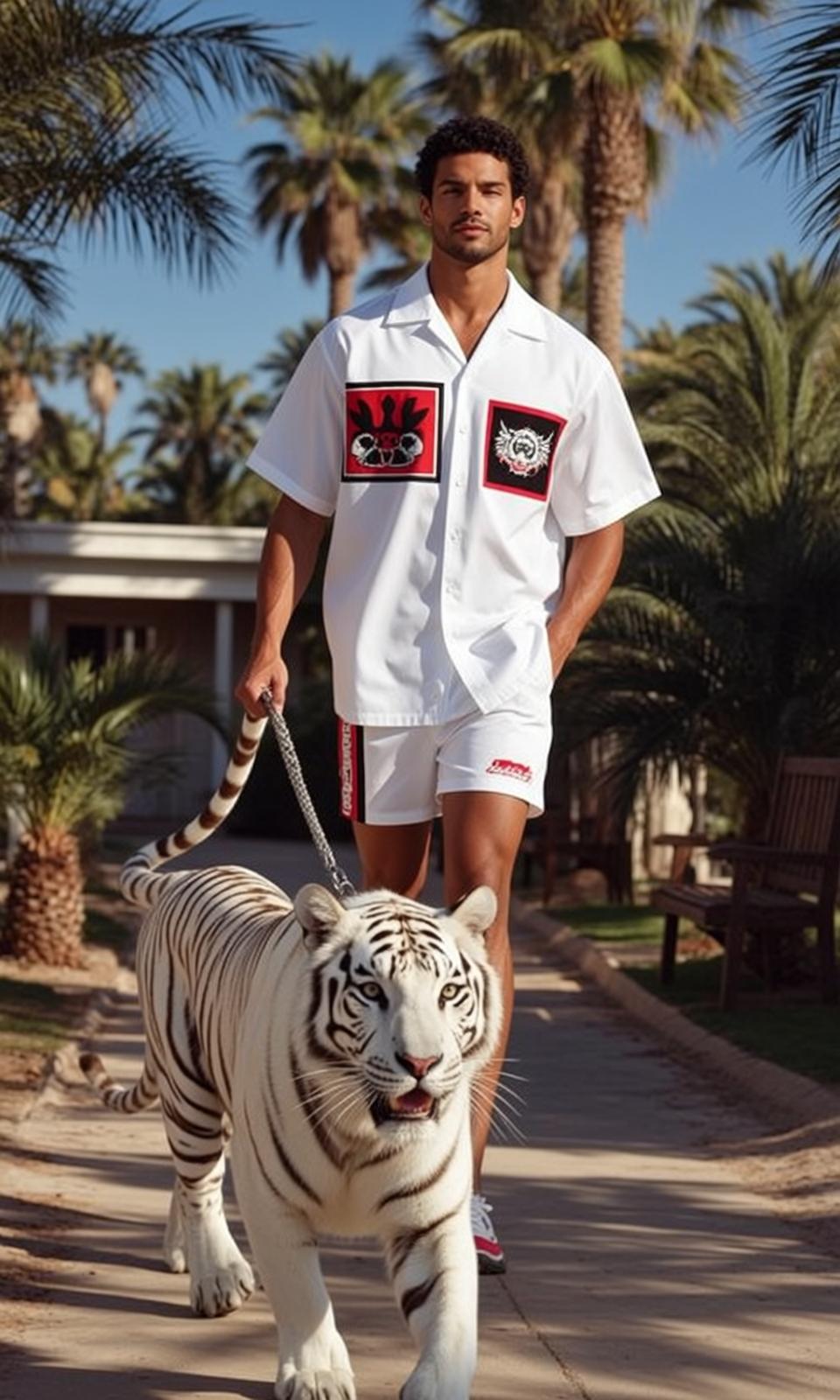 White Tiger Palm Walk reference photo
