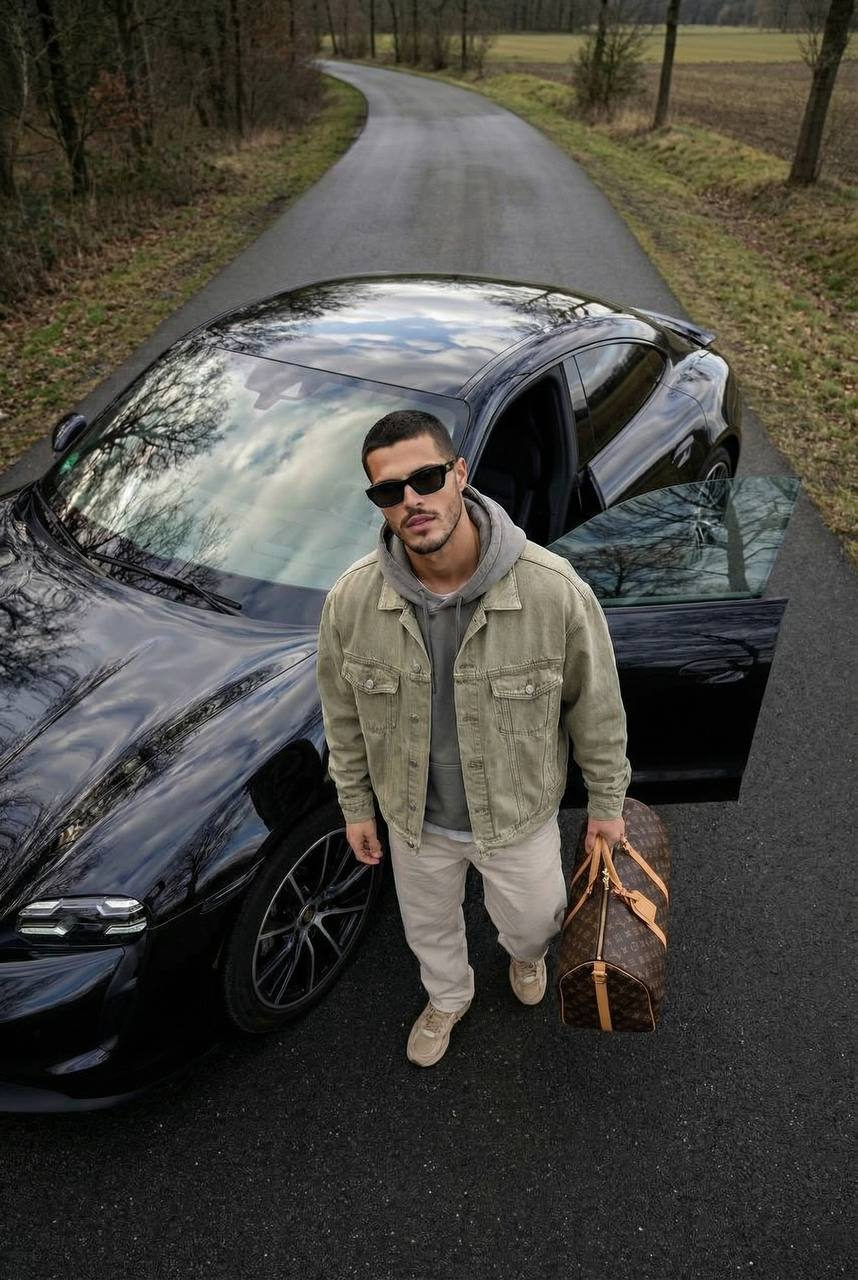 Stepping From Luxury Car Designer Duffle Bag