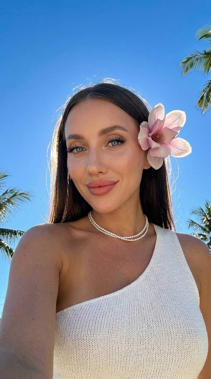 Girl Bottom Up Blue Sky Magnolia Summer Vibe