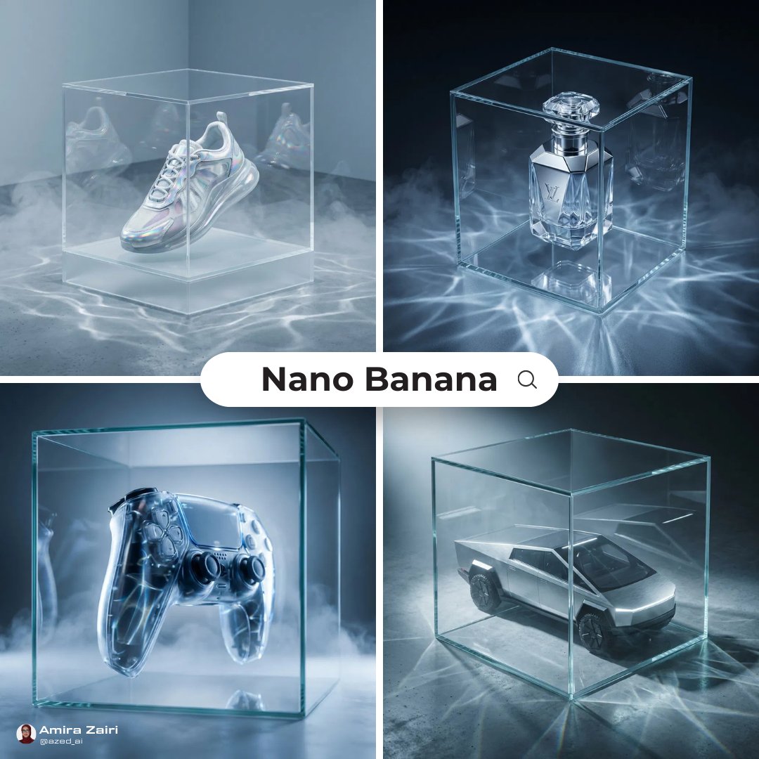 Realistic Glass Cube Product Macro