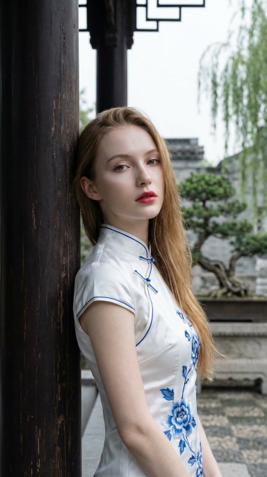 Ethereal Model East Garden Vertical Elegance