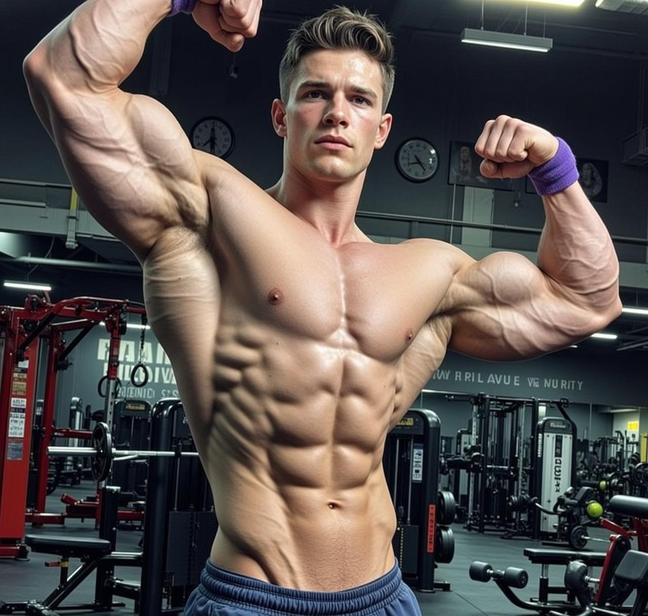 Muscular Short Brown Styled Fair Toned Dark reference photo