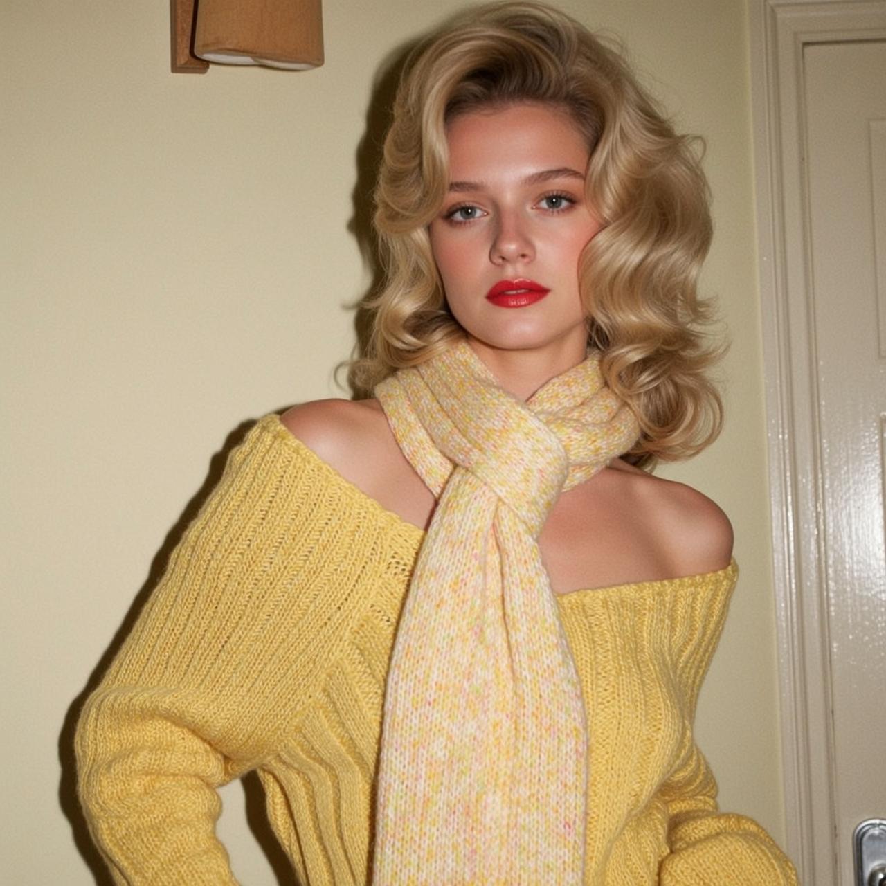 Yellow Sweater Studio Portrait reference photo