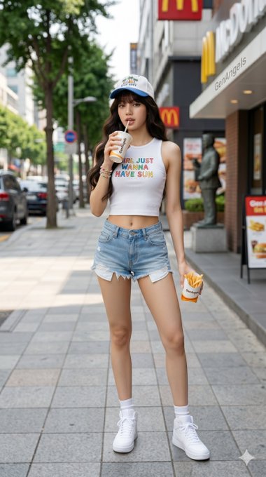 Girl Just Wanna Have Sun Outfit Street Scene