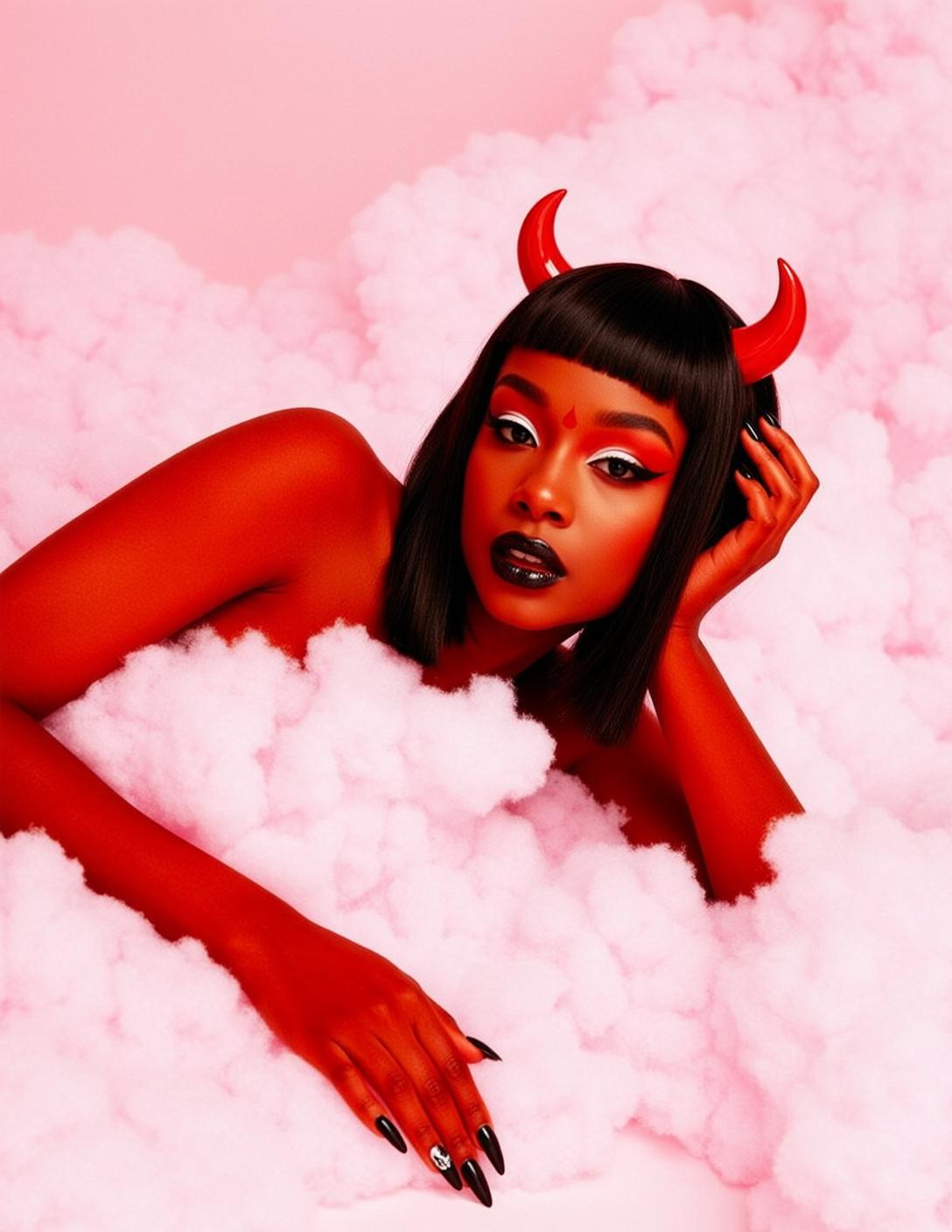 Devil Horns Fantasy Portrait