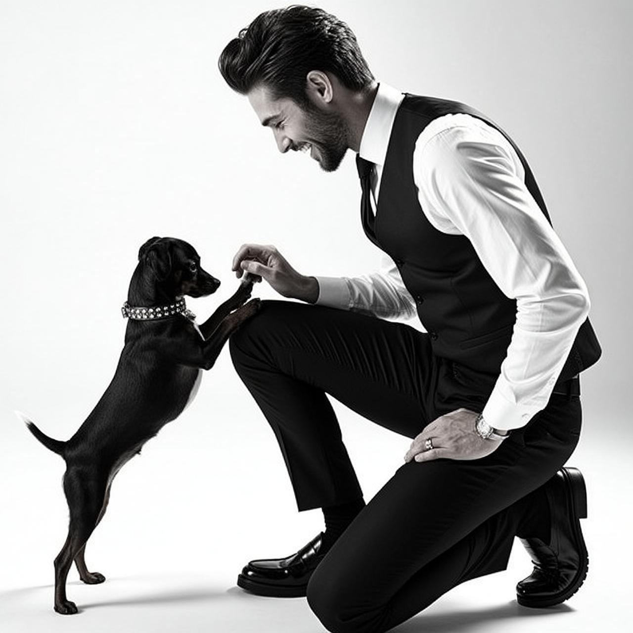 Dark Styled Light White Dress Shirt Black reference photo