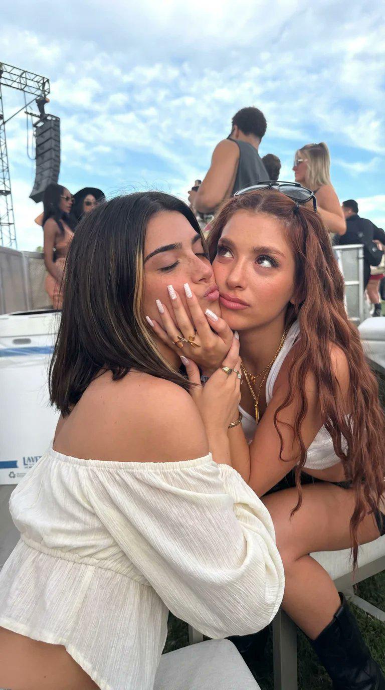 Candid Festival Shot Prompt with Nano Banana Pro — cheek kiss moment, super natural lighting