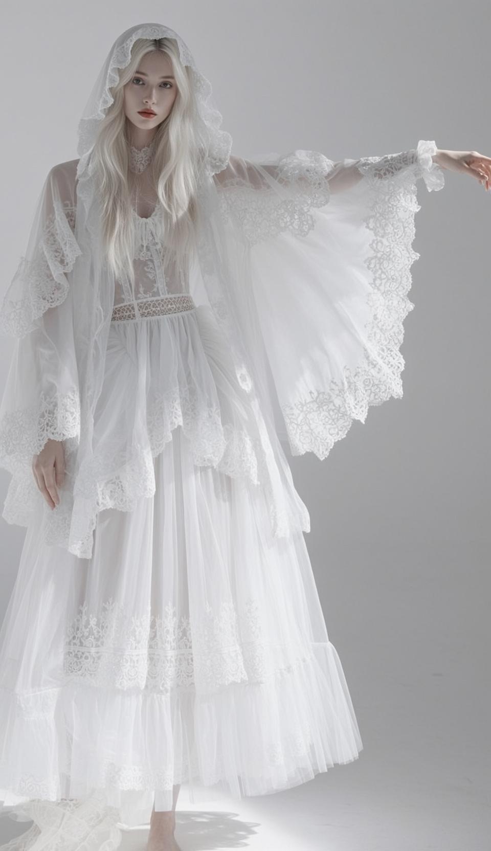 Lace Corset Tulle Veil Studio reference photo
