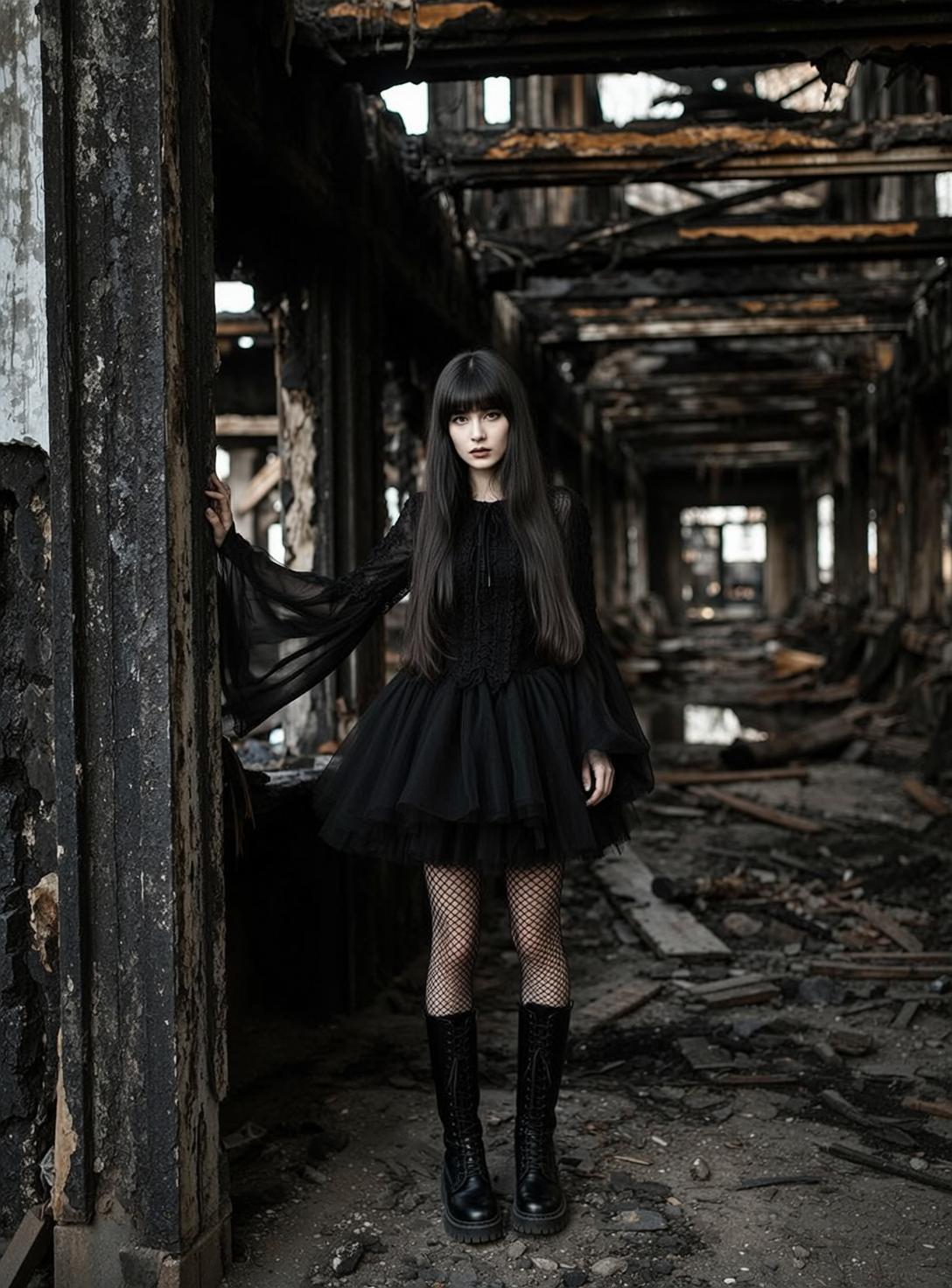 Abandoned Building Dress reference photo