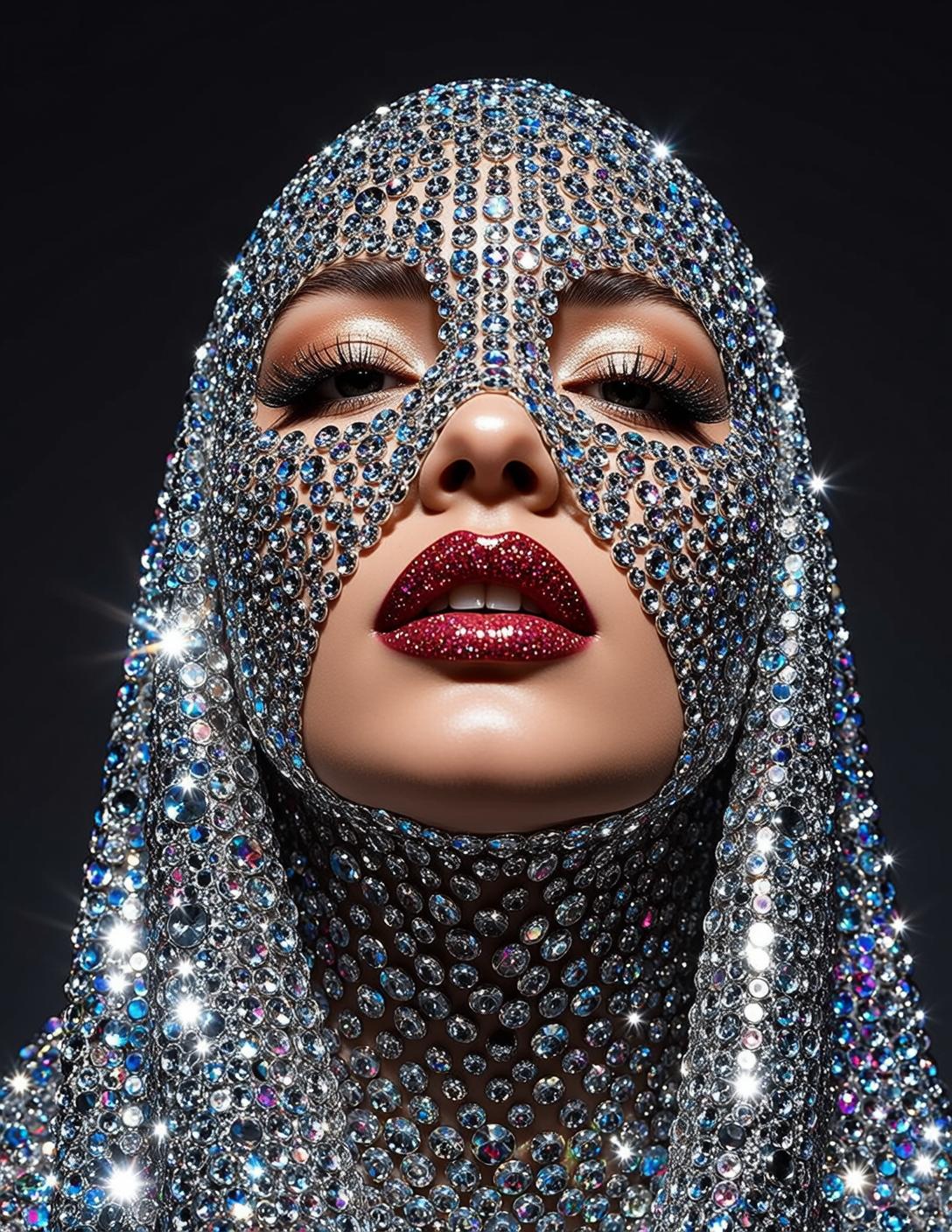 Crystal Bodysuit Studio Portrait reference photo