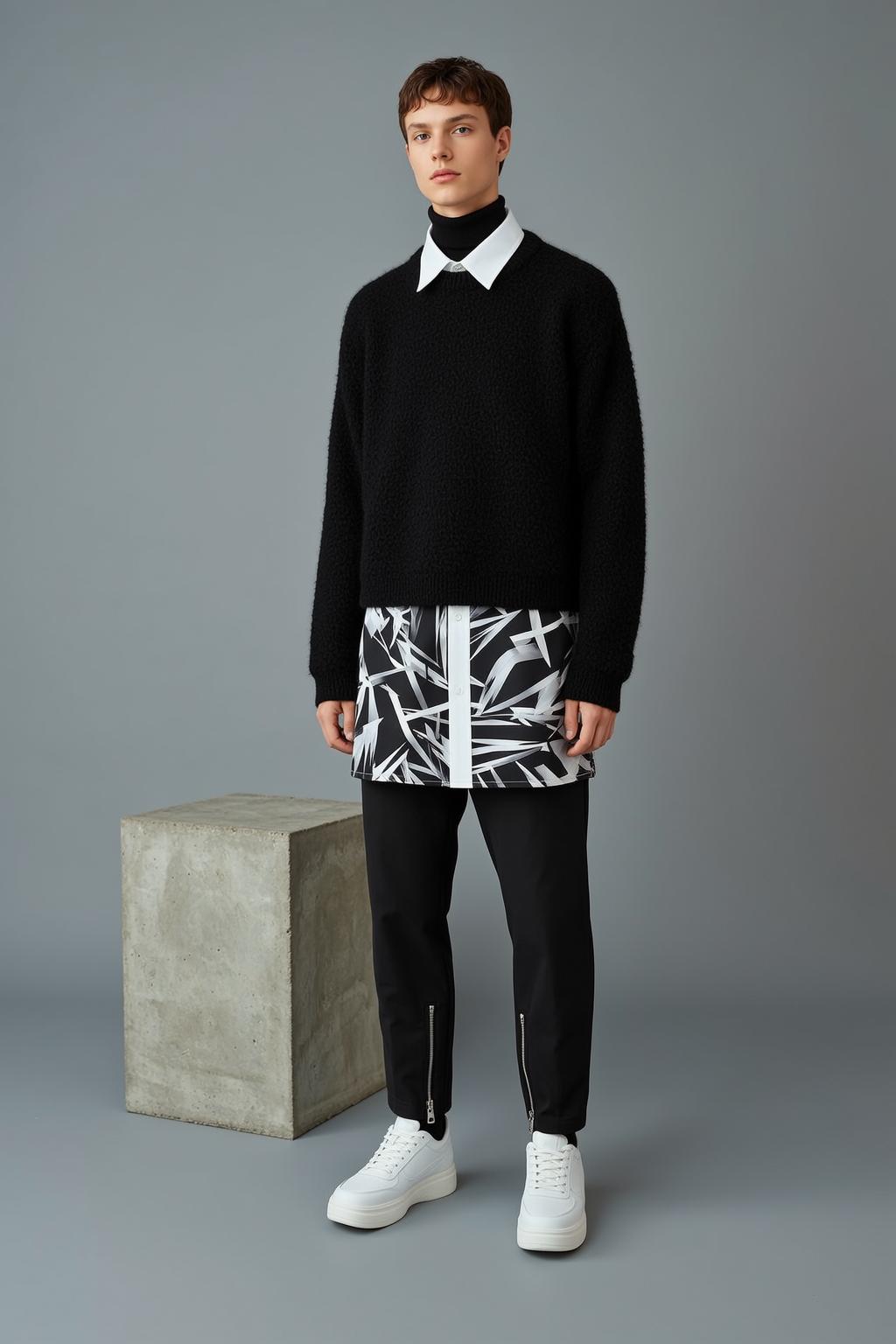 Studio Concrete Cube Minimalist Fashion reference photo
