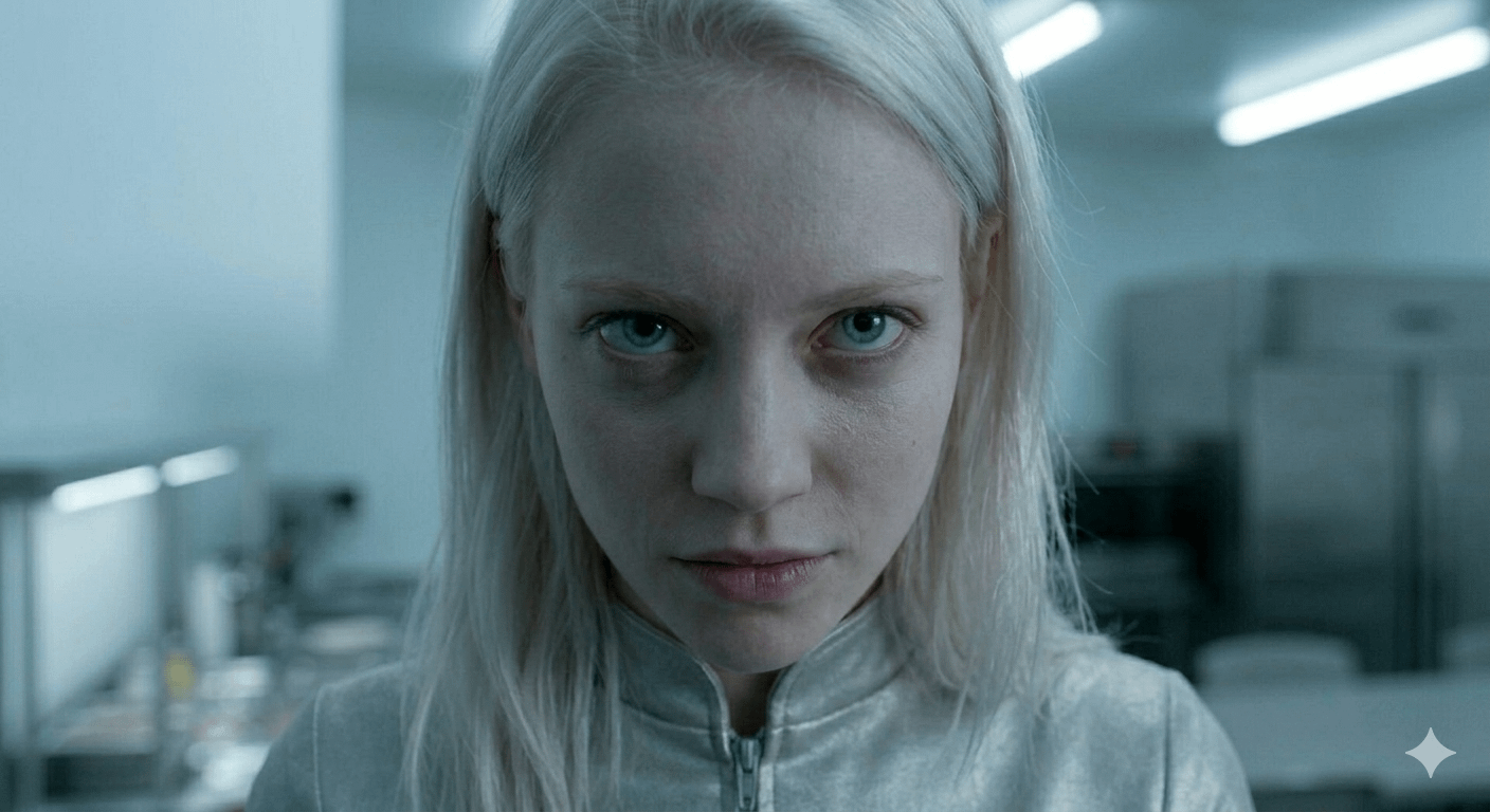 Nova In Facility Kitchen Confronting Camera reference photo