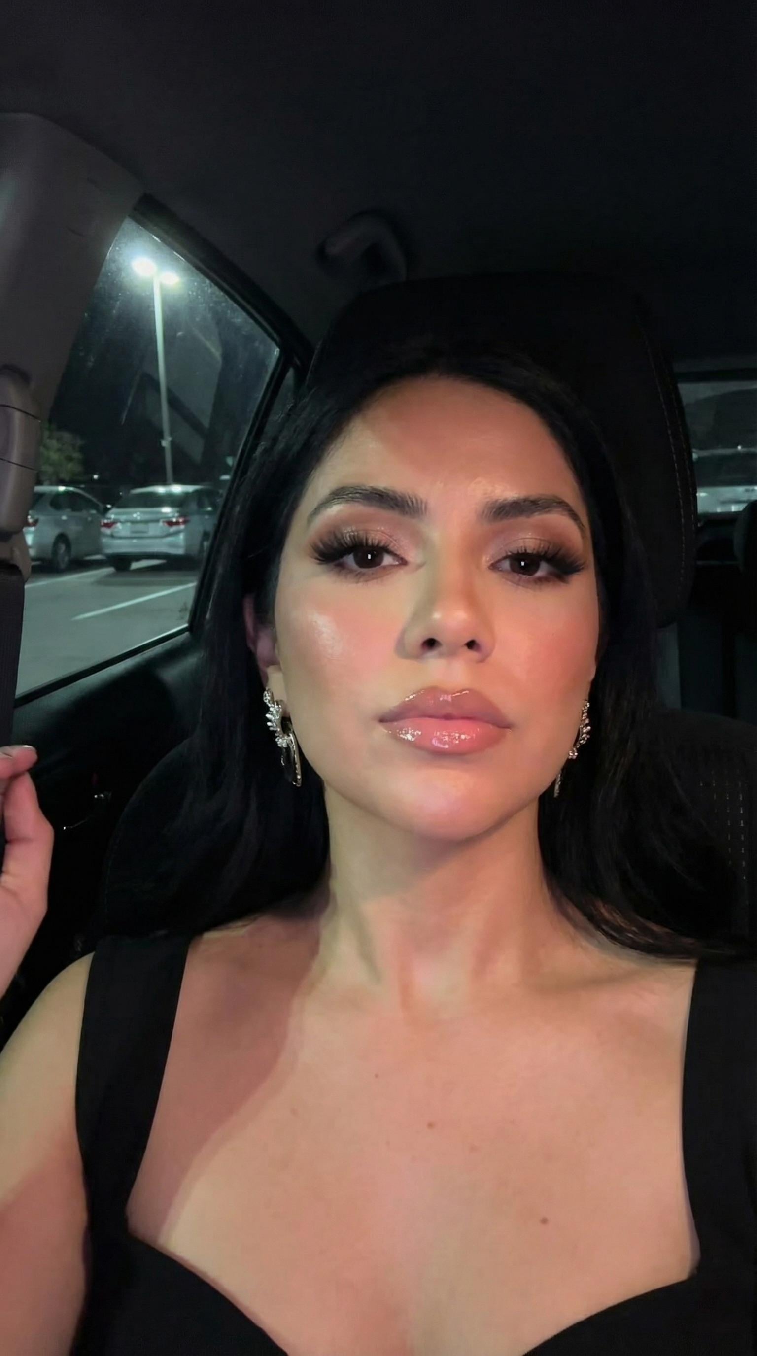 Night Club Glam Car Selfie