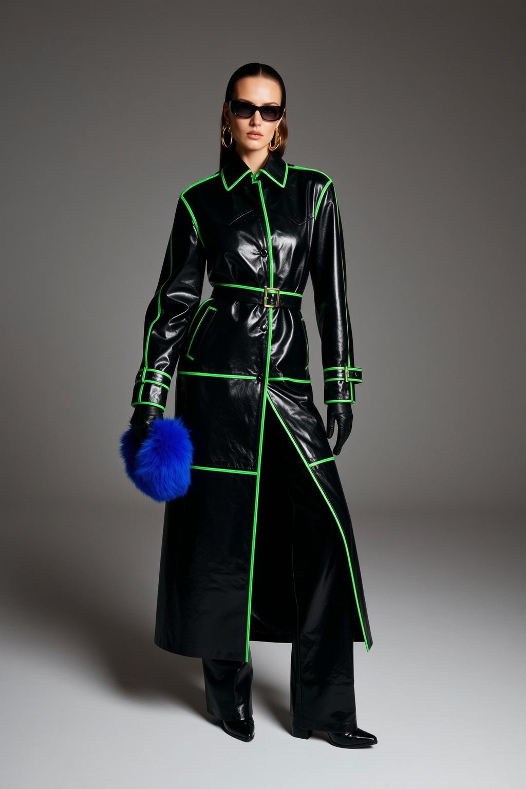 Fashion Week Pulled Back Fair Black Patent reference photo