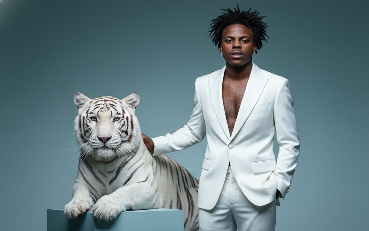 White Tuxedo with White Tiger