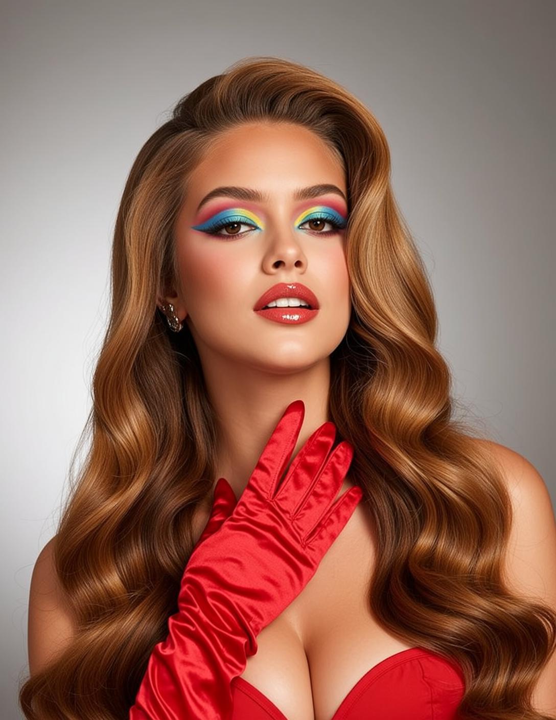 Makeup Posed Her Head Tilted Slightly Left reference photo