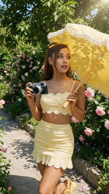 Pale Yellow Two Piece Set Consisting Scalloped In Sunlit Garden