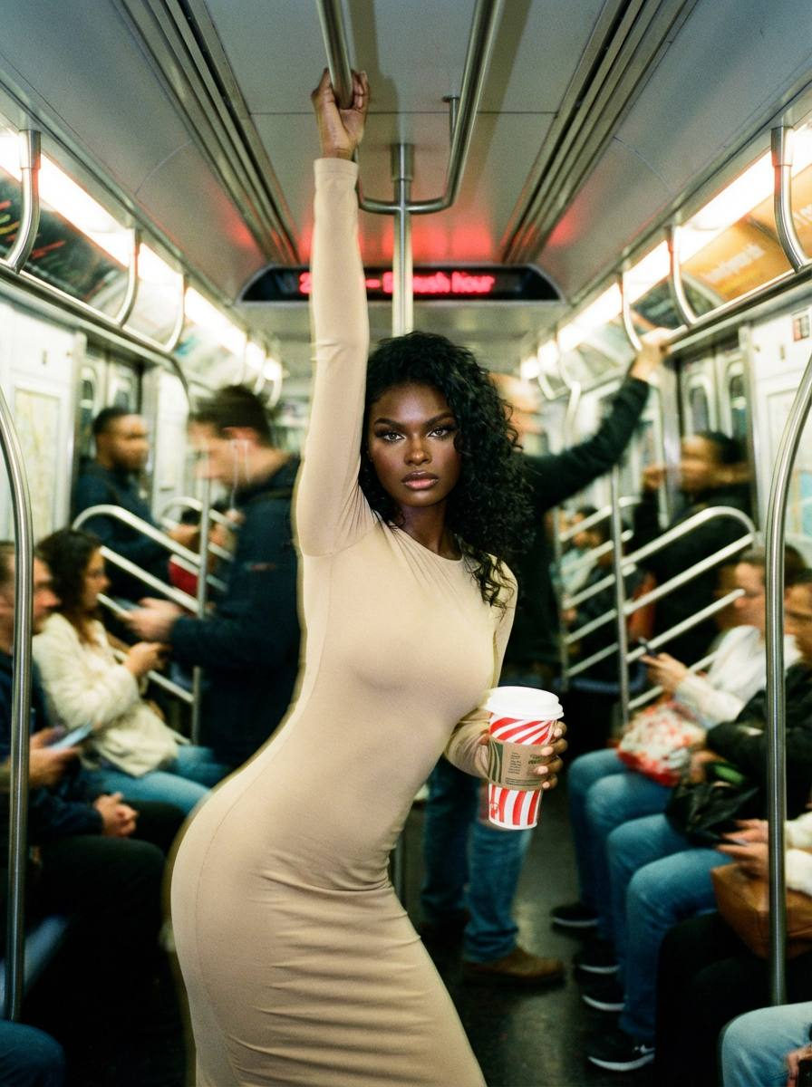 Analog Film Subway Motion Blur Realism