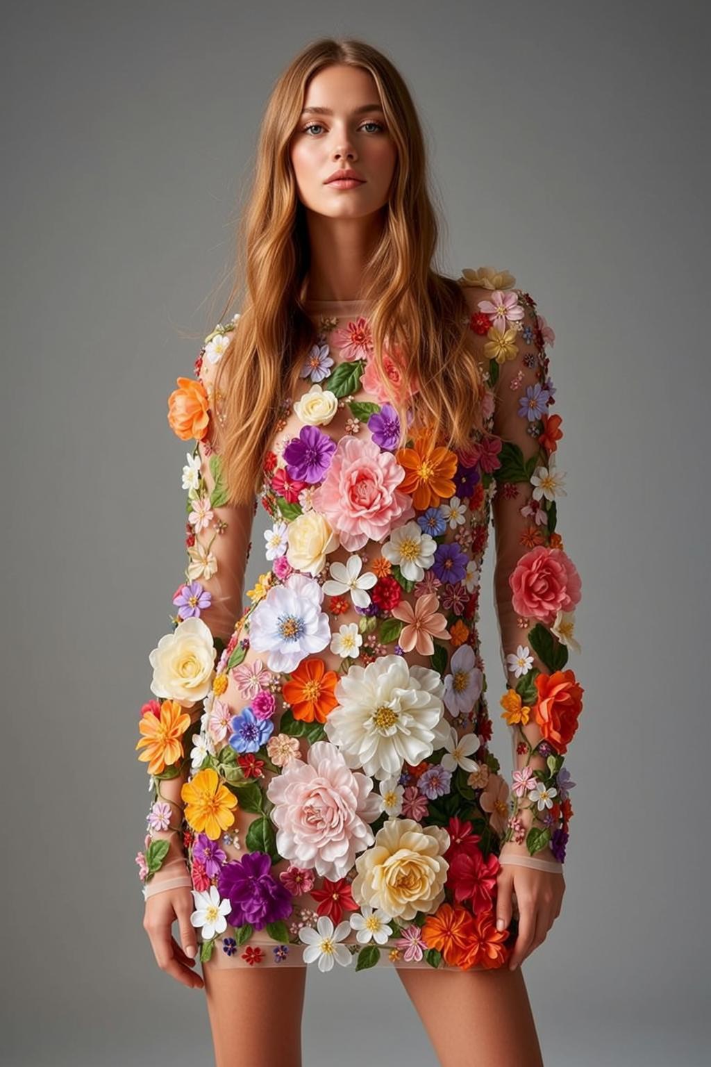 Floral Applique Studio Pose reference photo