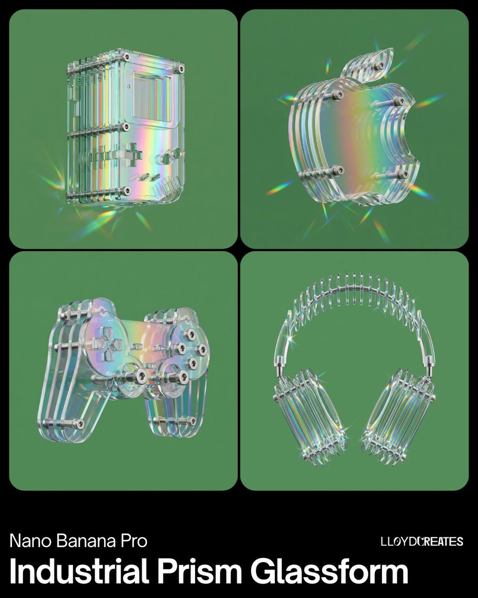 Prismatic Industrial Glass Layers