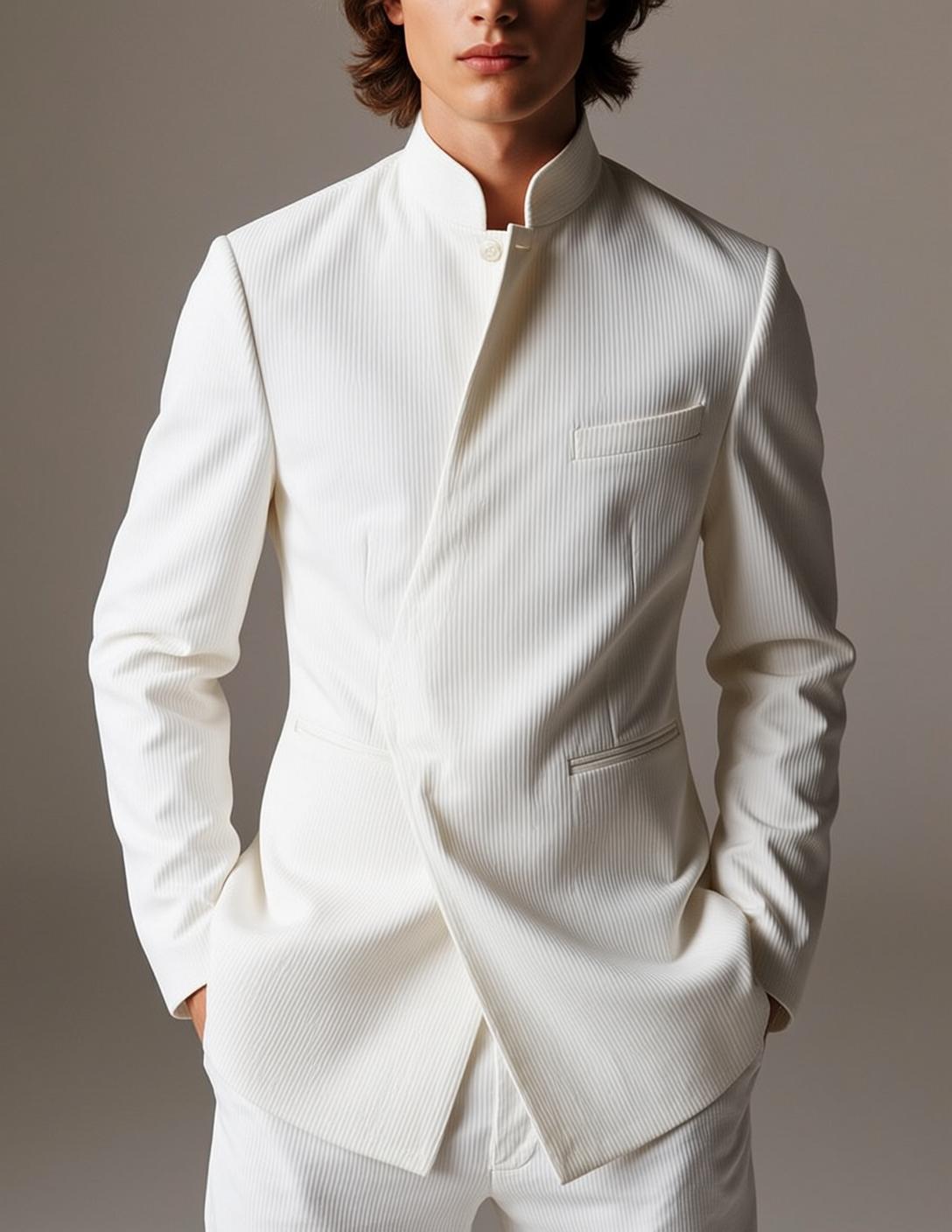 White Wrap Jacket Studio reference photo