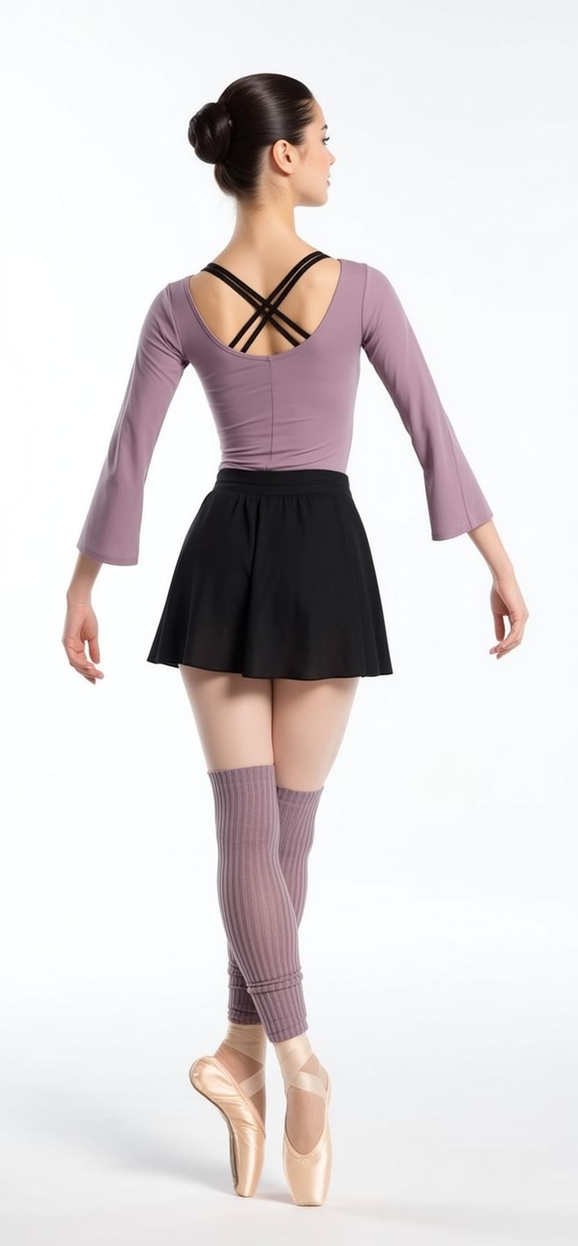 Lilac Leotard Ballet Pose reference photo