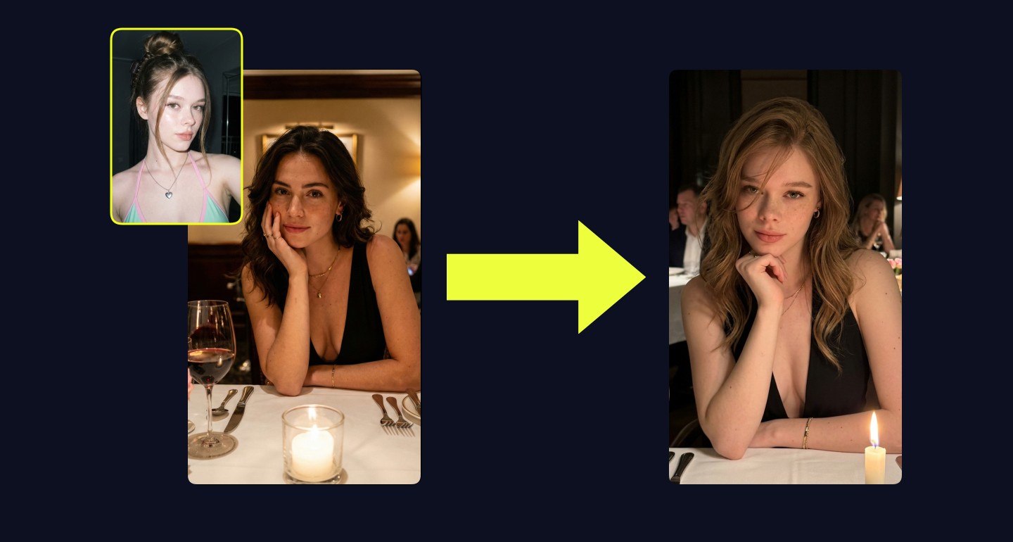 Mila remix walkthrough for Iphone 15 Pro Max Candlelit Fine Dining Portrait