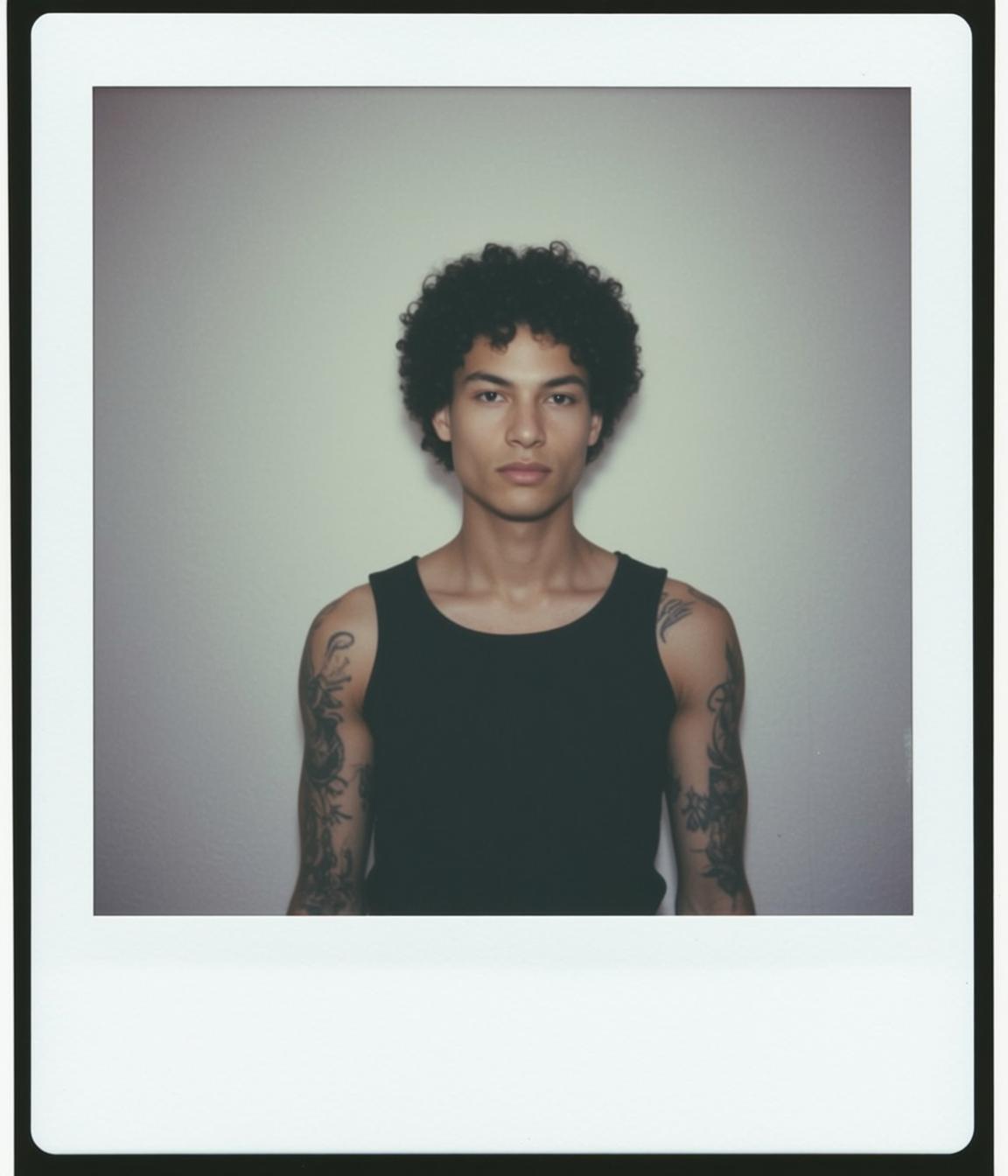 Black Tank Studio Portrait reference photo
