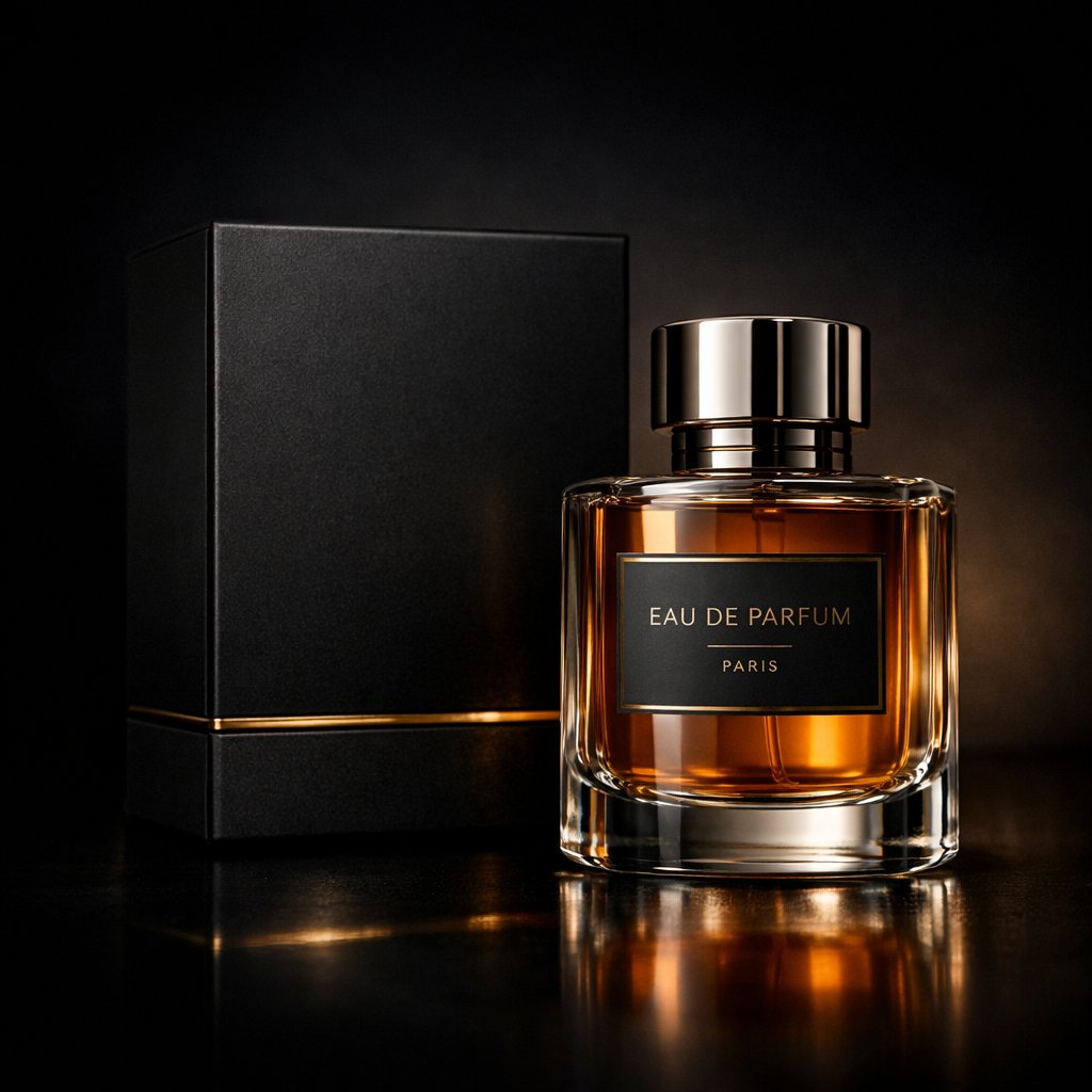 Dark Studio Luxury Perfume Realistic