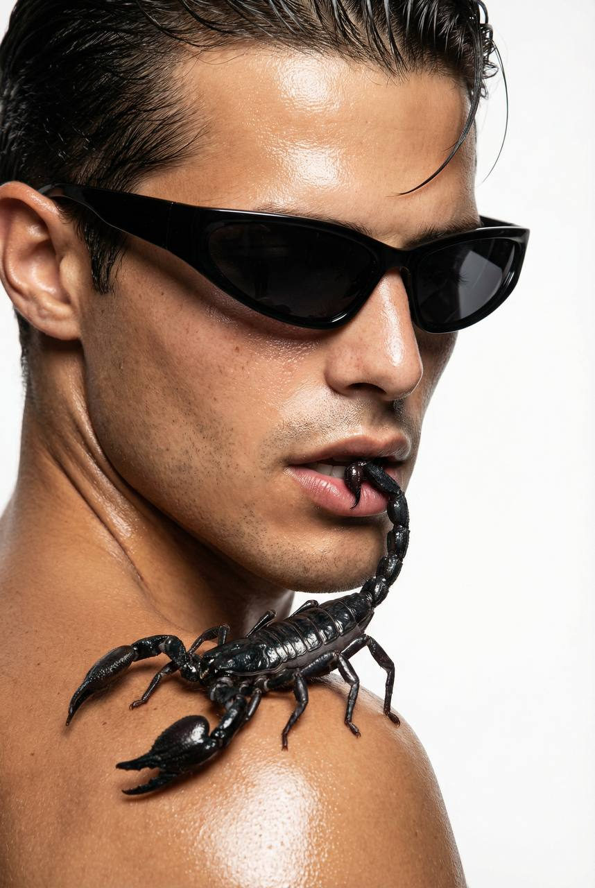 Studio Scorpion Portrait Macro