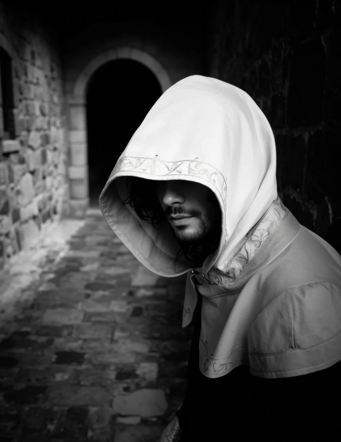 White Cloak Stone Alleyway reference photo