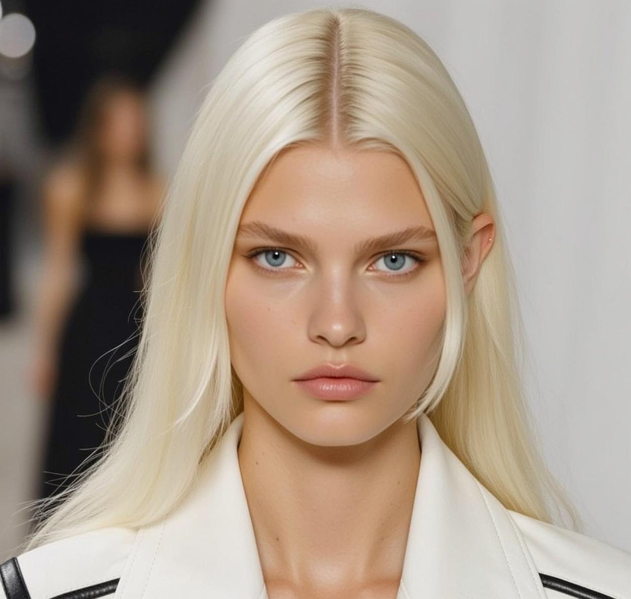 White Blazer on Runway reference photo