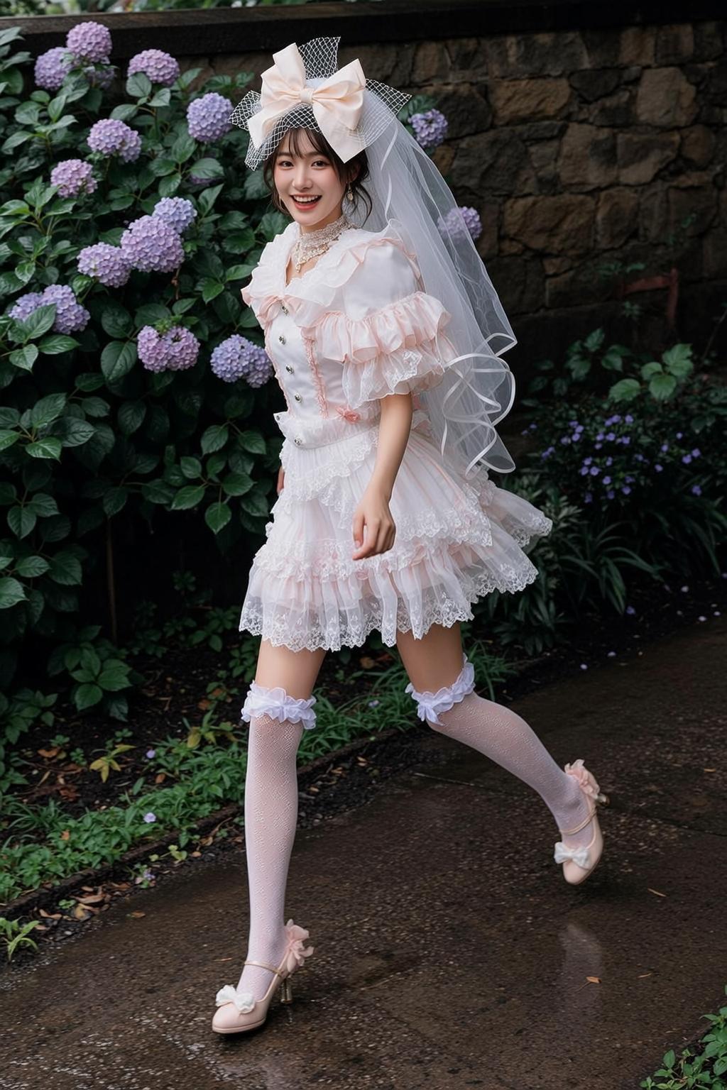 Pink Bow Garden Dress