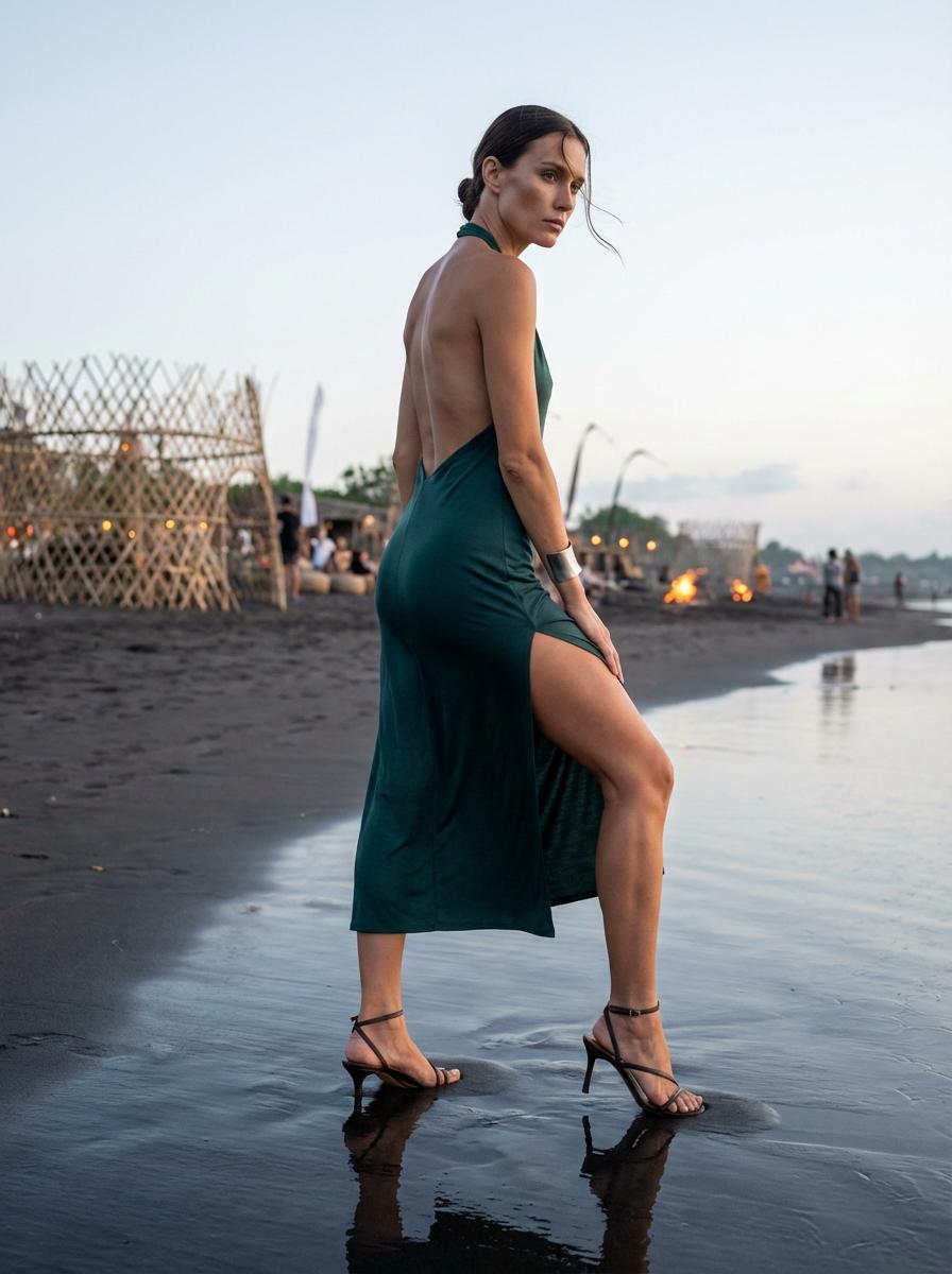 Lombok Coast Bau Nyale Festival First Light Wet Sandbank Pose reference photo