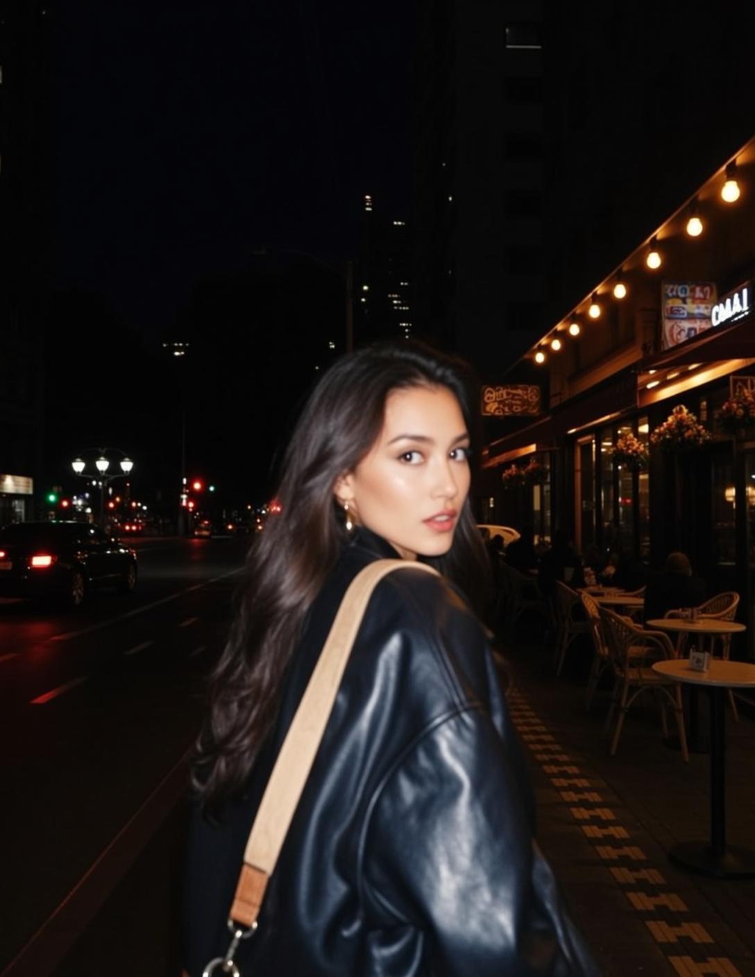 City Street Night Ambient Lighting reference photo